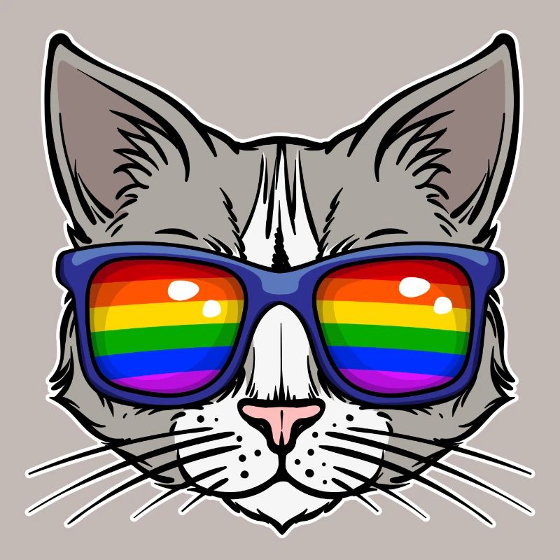 Relation lesbienne bisexuelle Cool Lgbt Cat