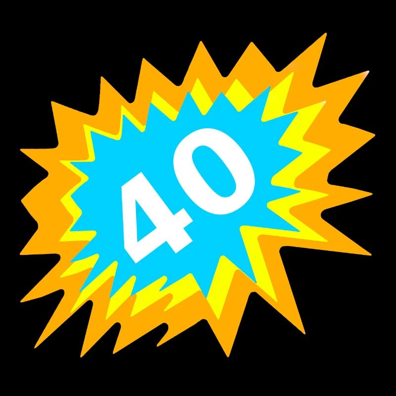 tolle Geburtstags tees, 40 bunt