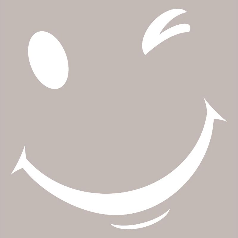 Expression de clin d’œil blanc