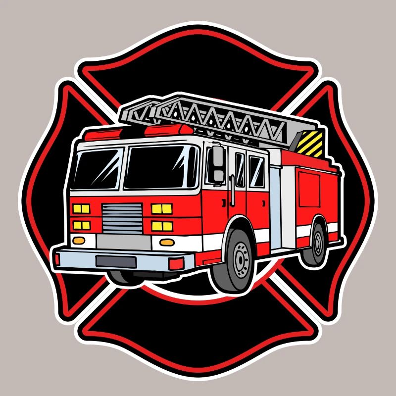 Rescuer fire engine fire brigade professional fire brigade
