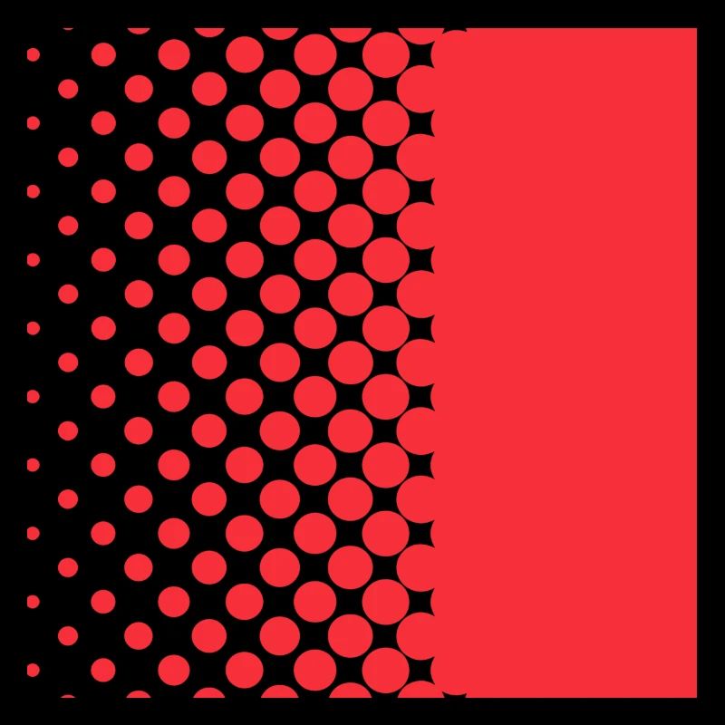Halftone Gradient Rotes Panel
