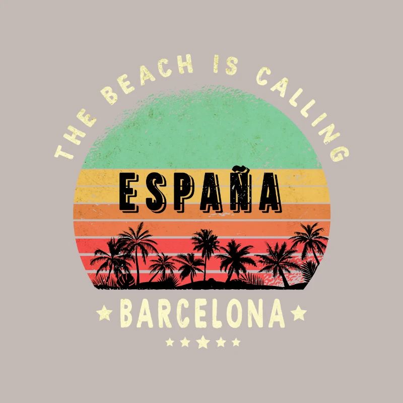 Design de palmier de Barcelone, Espagne