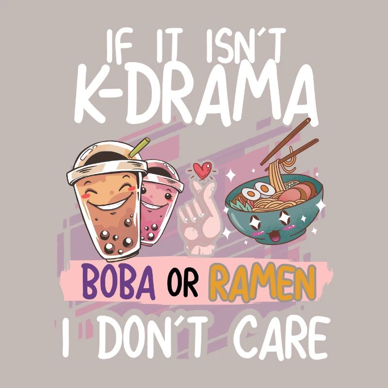 K-Drama Boba oder Ramen Design
