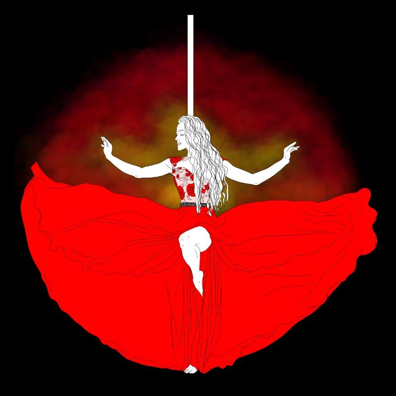 Red-hot pole dance