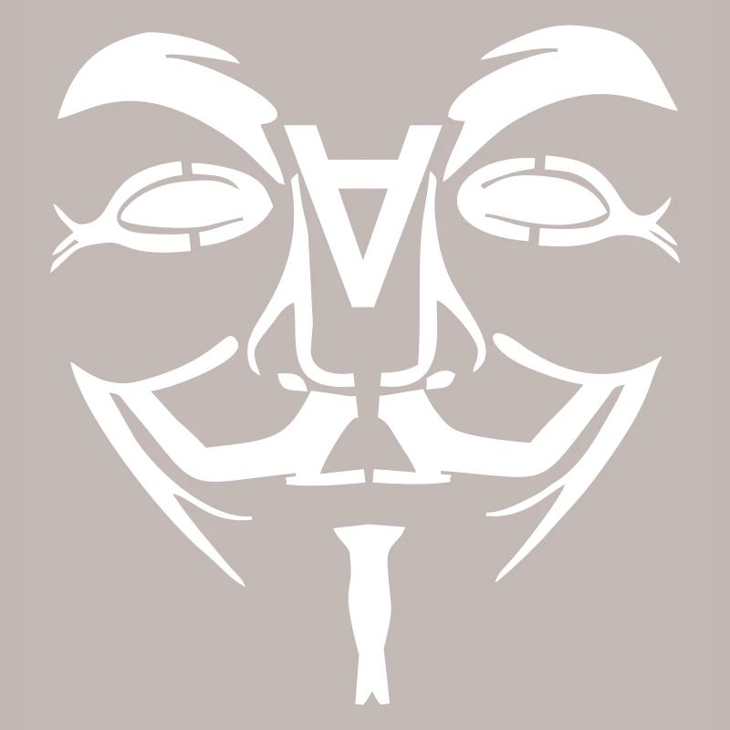 Visage de conception anonyme avec un