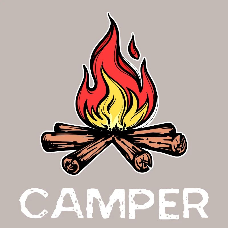 Lagerfeuer Spruch Camper Camping Campingplatz