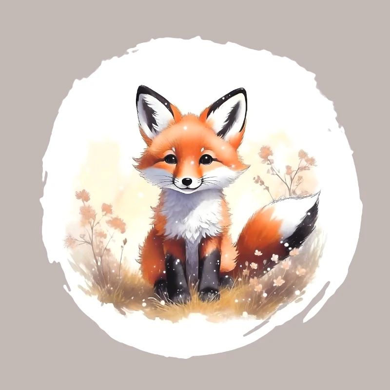 Fuchs Aquarell