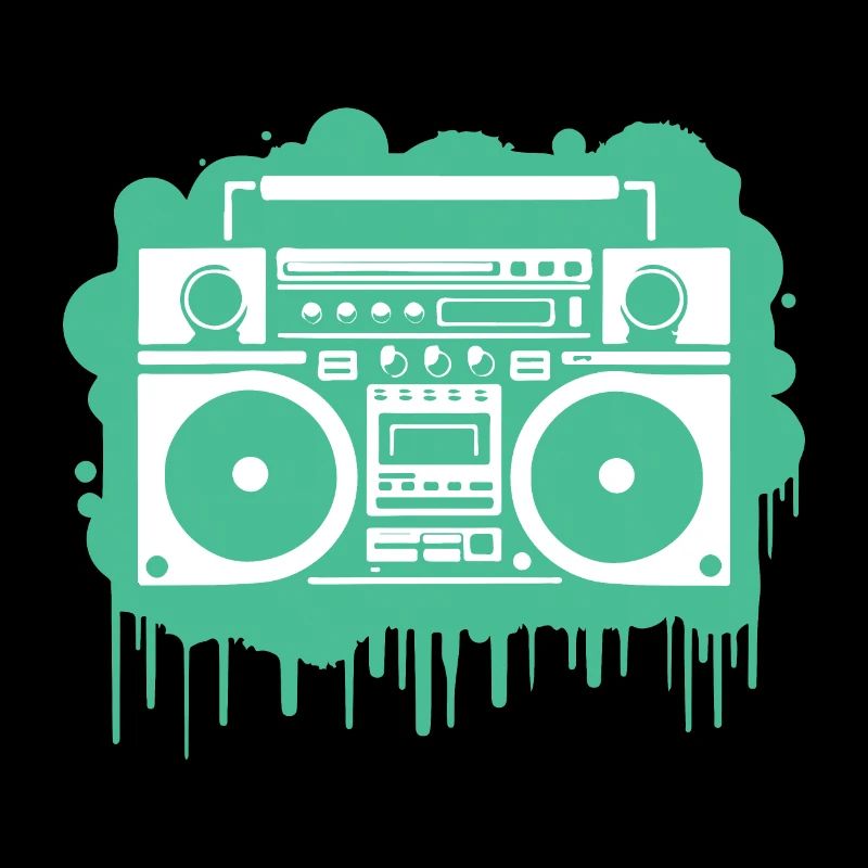 Cyan Ghettoblaster
