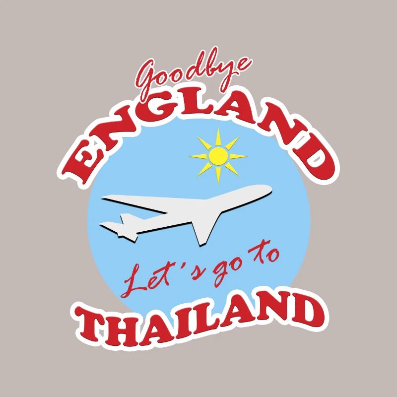 Thaïlande Voyage Adieu Conception d’Avion