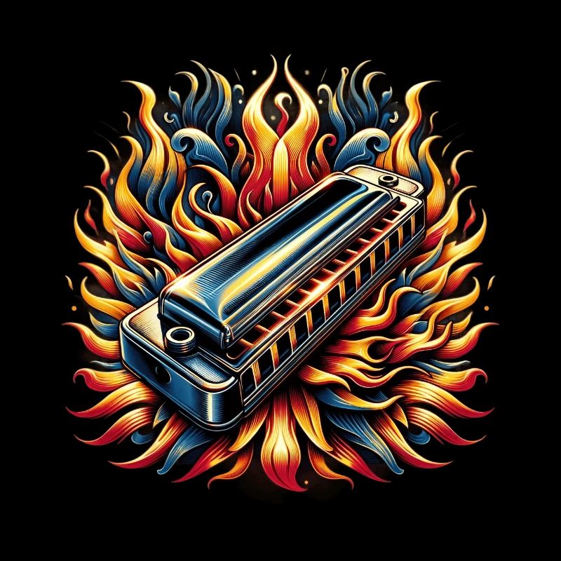 Harmonica abstract design