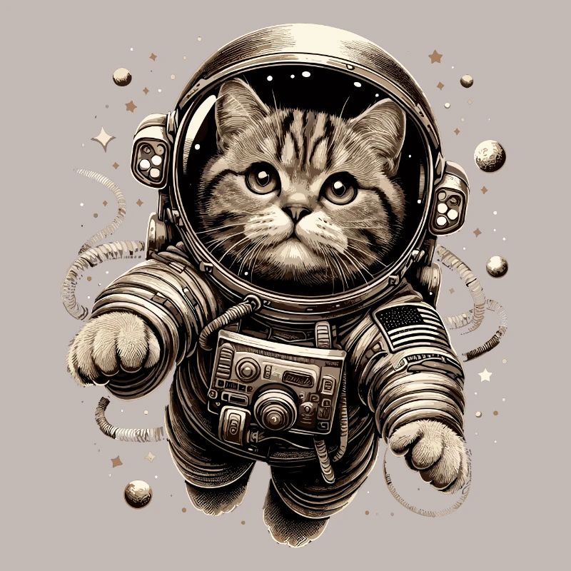 Astronaut BKH getigert Geschenk