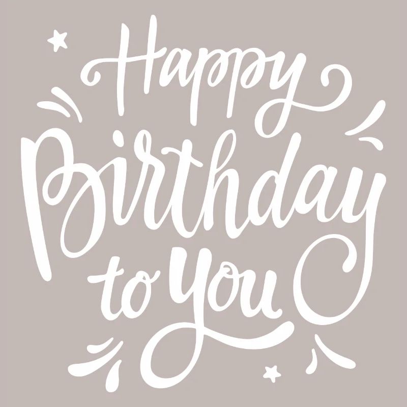 Célébration manuscrite du script d’anniversaire