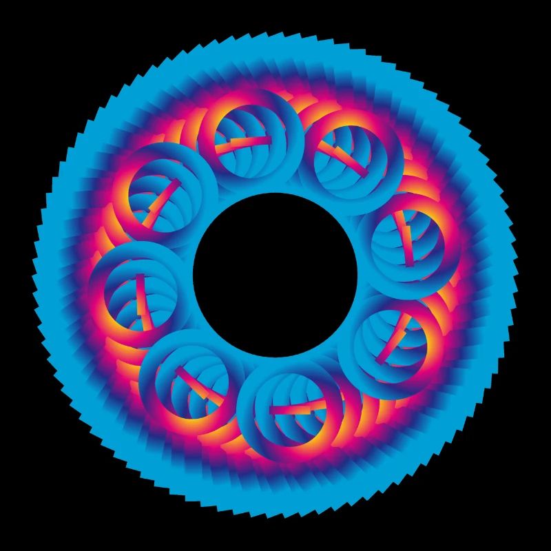 Cercle de pignons coloré