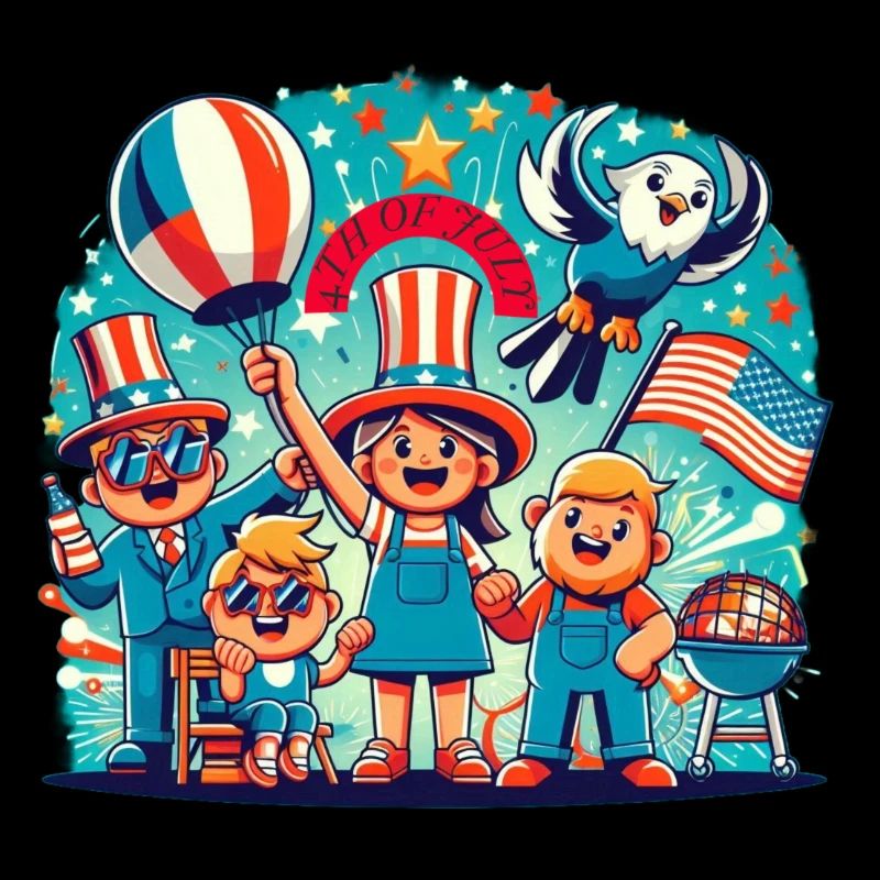 Individueller 4th Juli Feierdesign