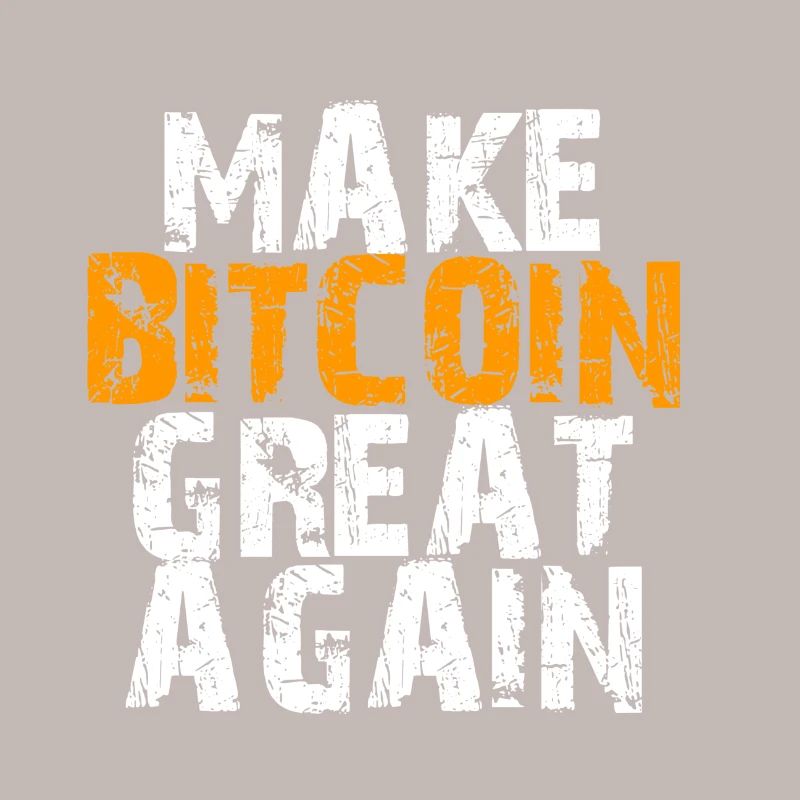 Make Bitcoin Great Again Motivational Design