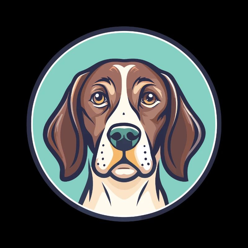 Portuguese Pointer Dog Breed Cartoon Kawaii