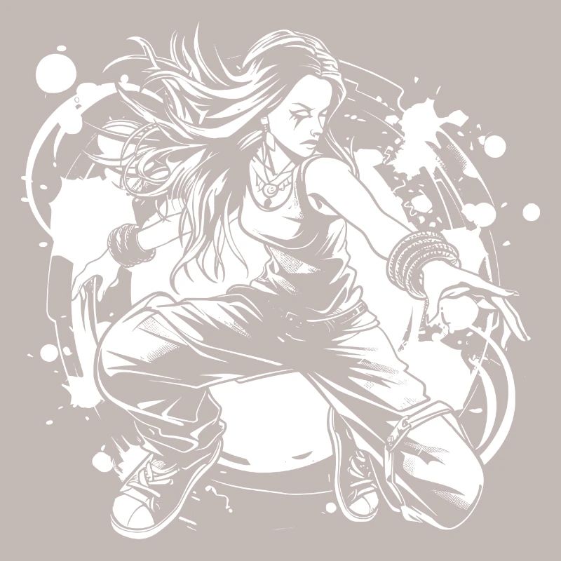 Breakdancer Mädchen