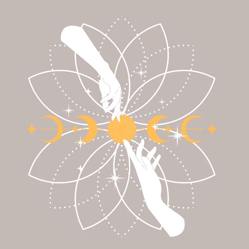 Mandala de Koi Céleste