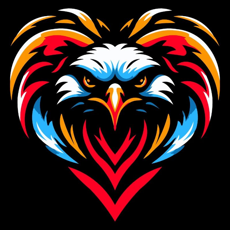 Greifvogel im Herzen