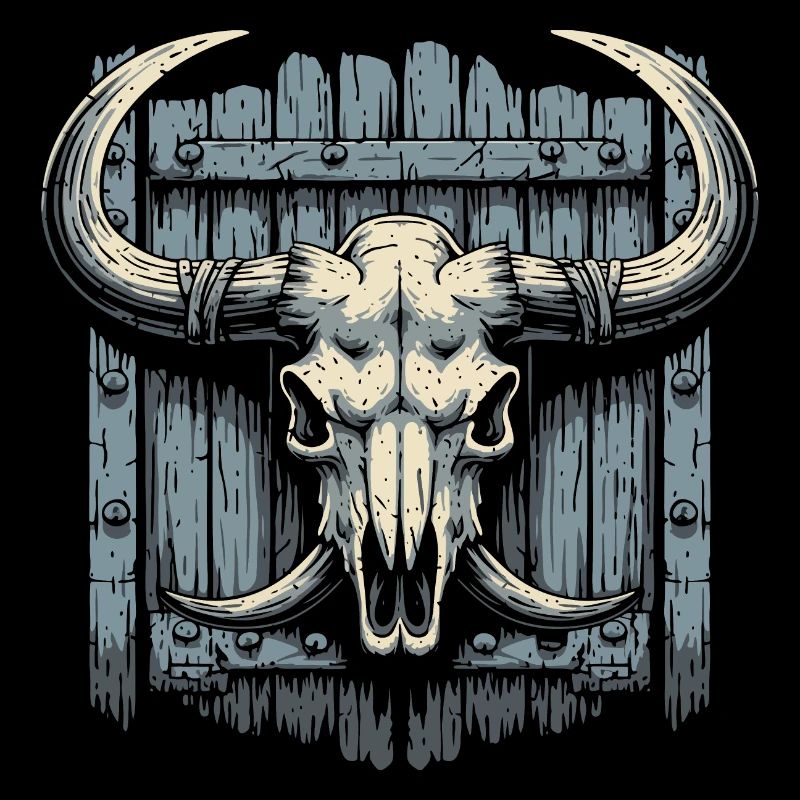 Bison-Schädel
