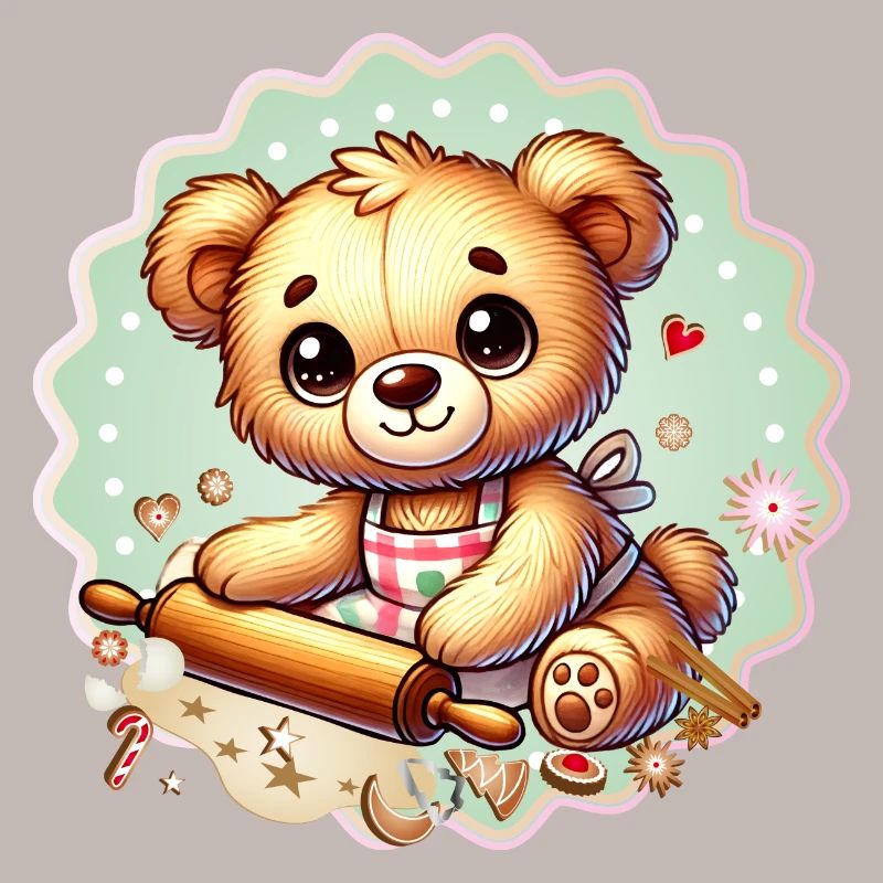 Cuisson de Noël Teddy – Douce joie festive