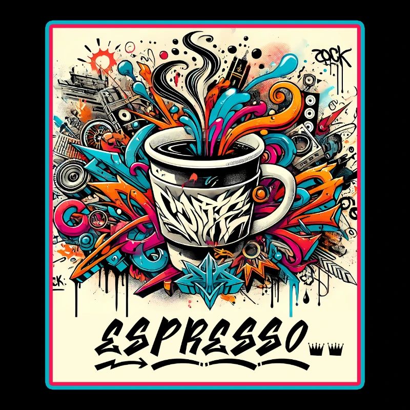 Espresso Graffiti Café Design