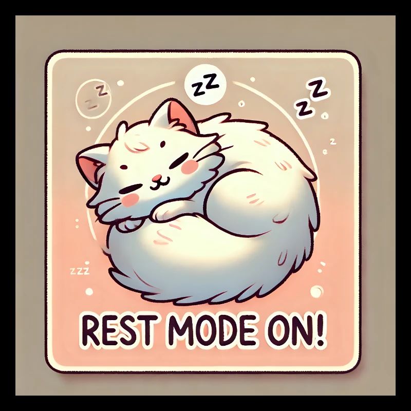 Rest Mode – Sleeping Cat
