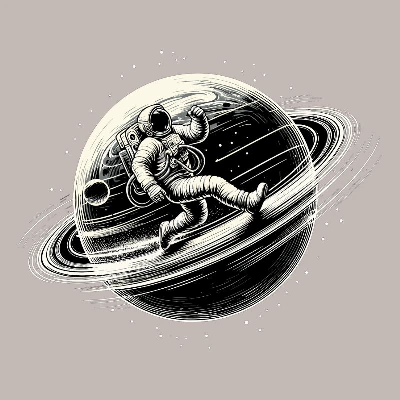 Astronaute Planète Grands Objectifs Orbite Jogging Cadeau