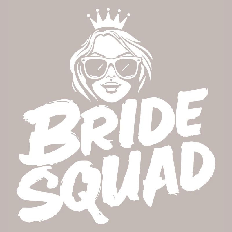 Conception de la mariée « Bride Squad »