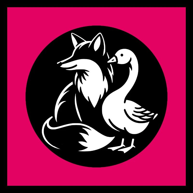 Fuchs und Gans in Freundschaft