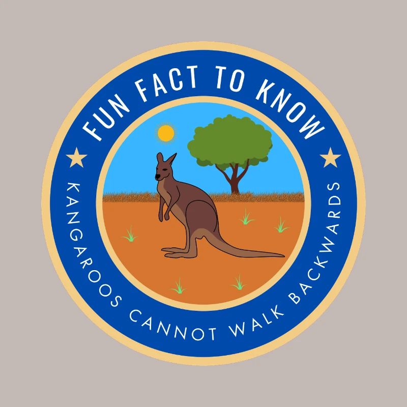 Kangaroos cannot walk backwards