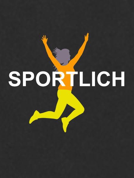 Dynamische Sprinterin Illustration