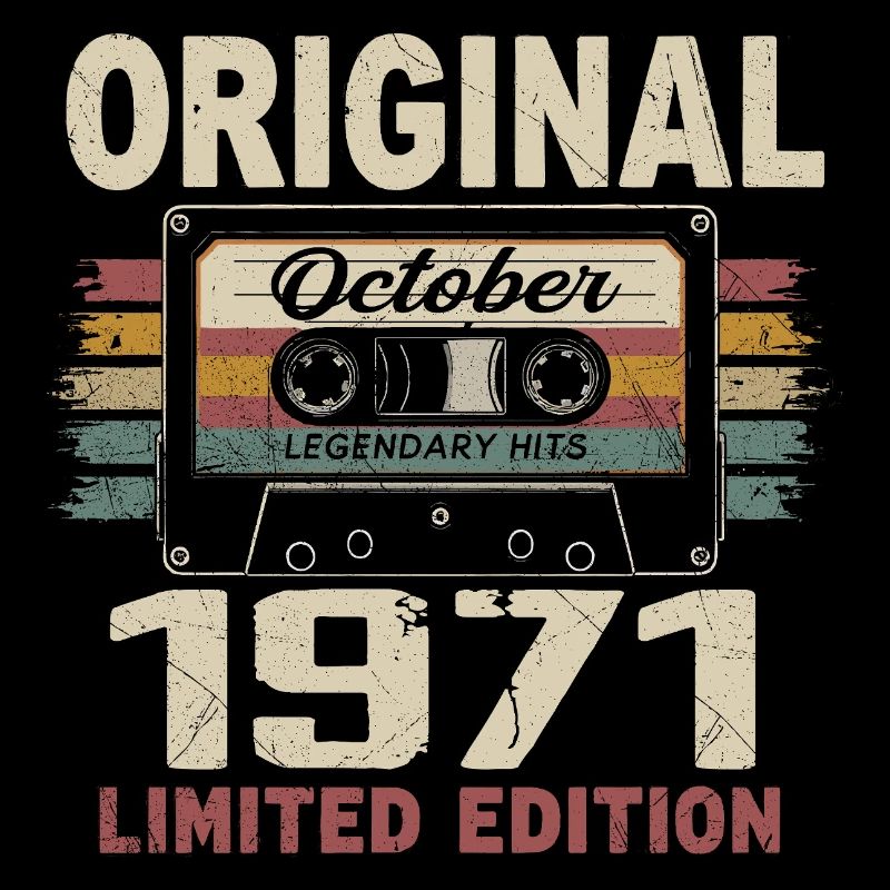 Born in October 1971 | Vintage Gift October 1971