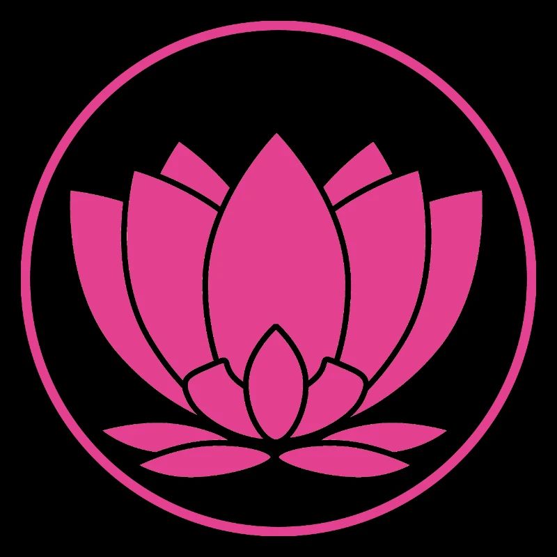 Fleur de lotus design rose