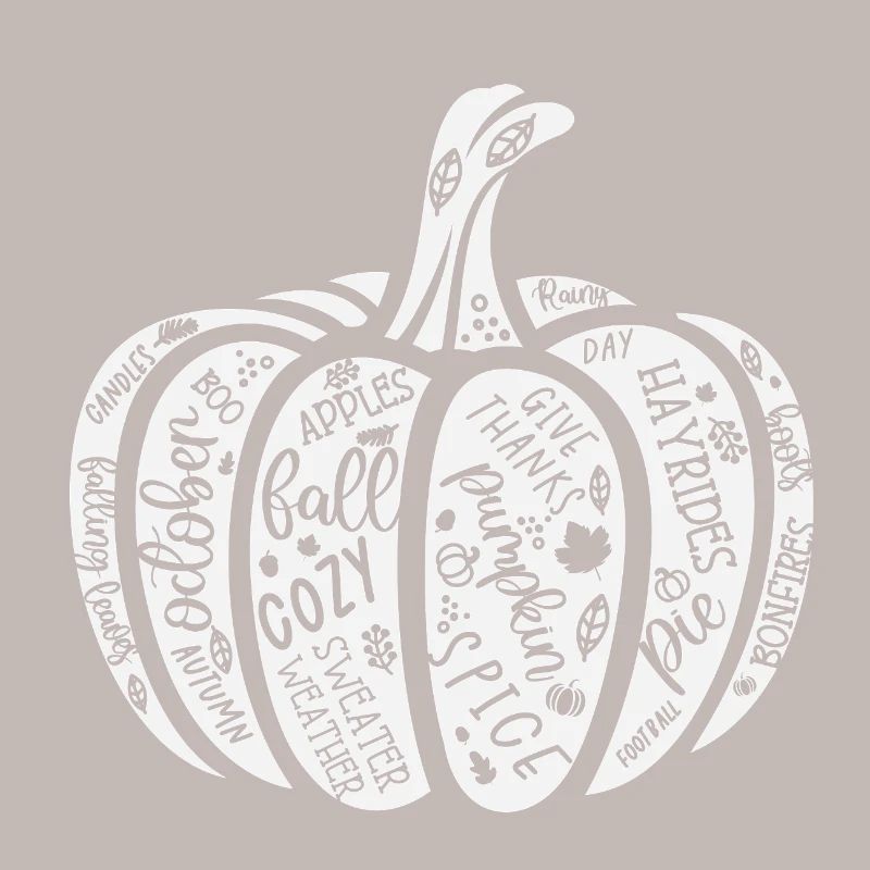 Pumpkin Autumn Quote Pattern