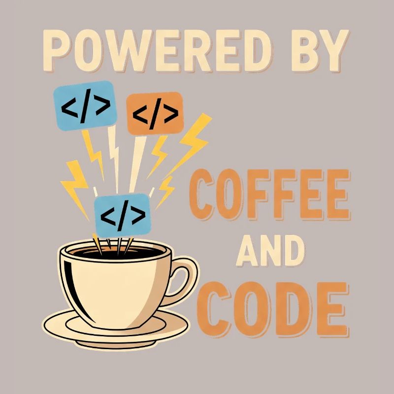 Programmer Coffee Motif Design