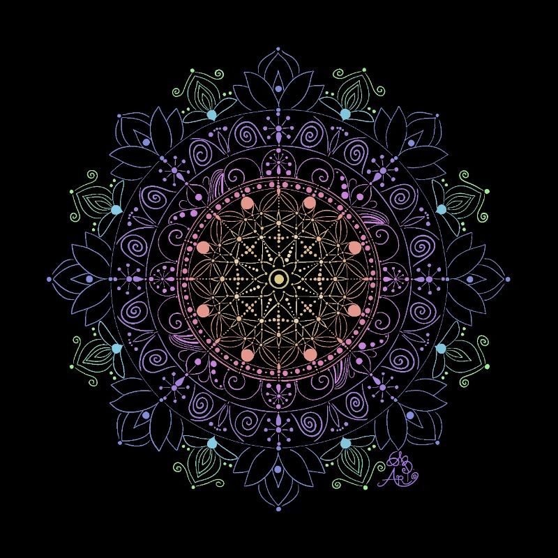 Glowing Mandala Pattern
