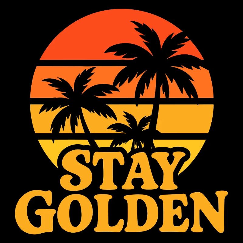 Stay Golden Sunset Palms