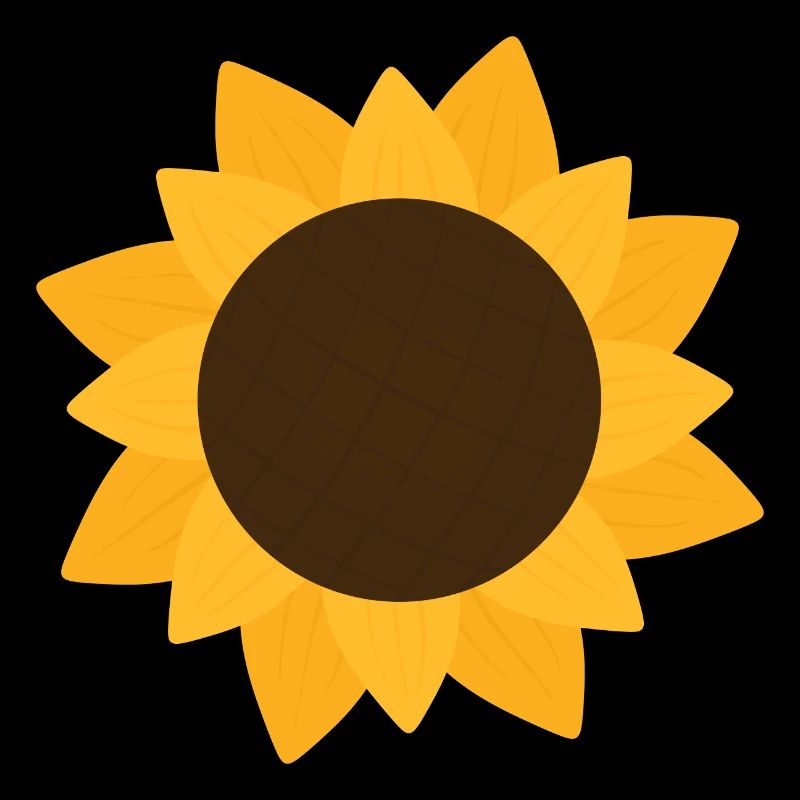 Sonnige Sonnenblume Botanisches Muster
