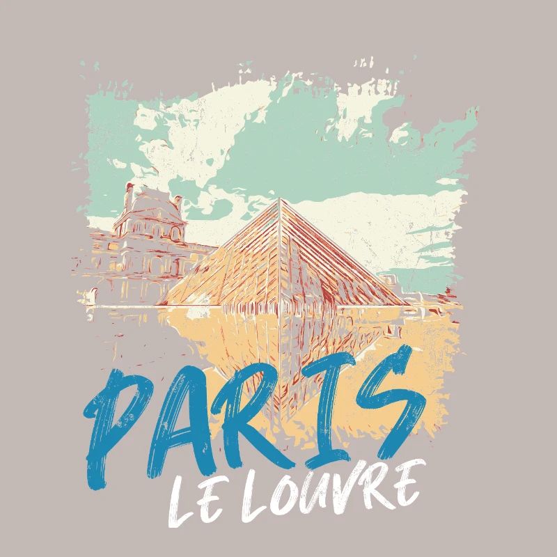 Pyramide du Louvre et Monuments de Paris