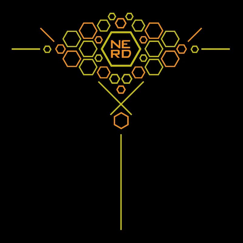 Nerd Hex Pattern Gradient