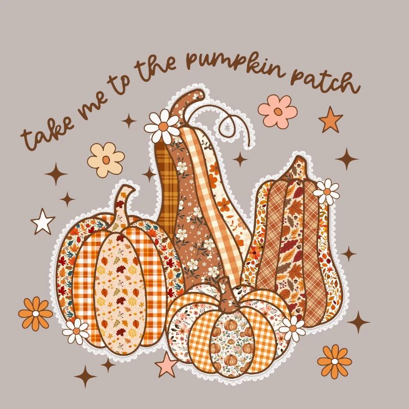 Patchwork Kürbis Patch