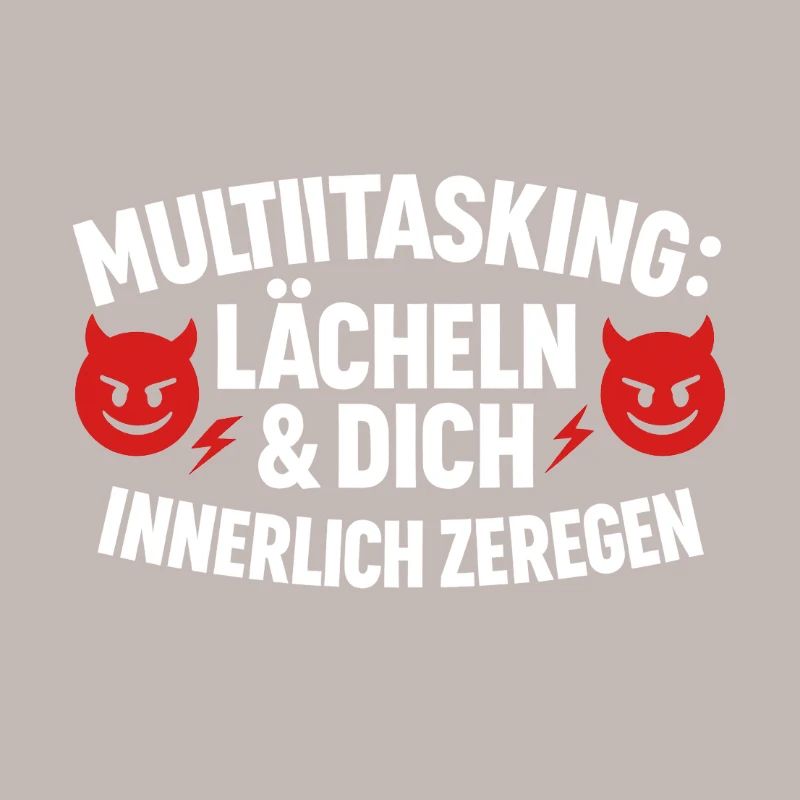 Multitasking Lächeln Innerlich Zerlegen