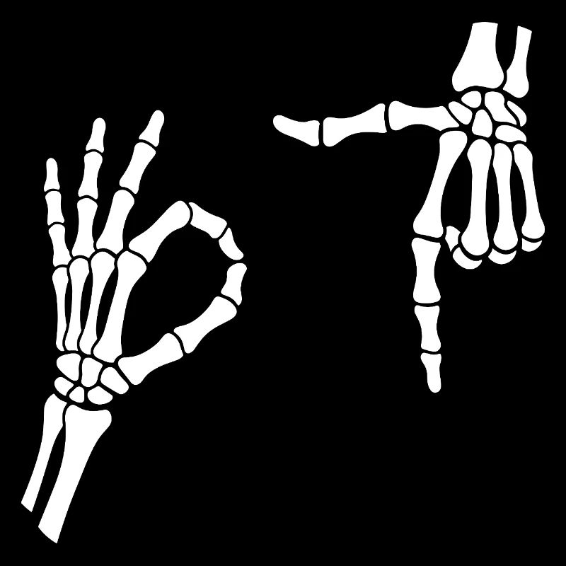 67 Sechs Sieben Meme Gen Alpha Skelett Halloween
