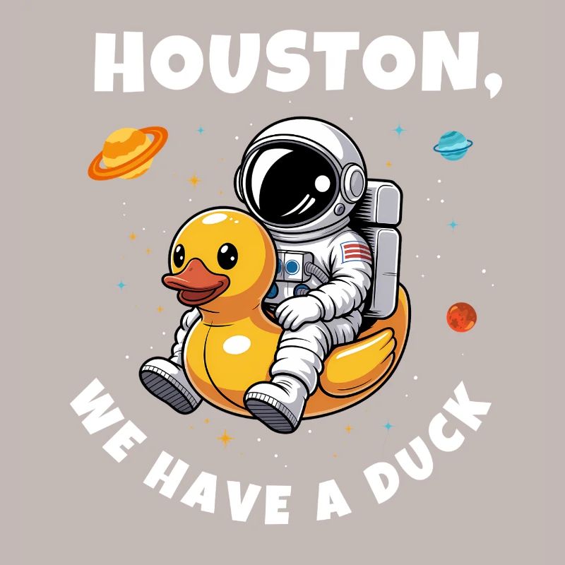 Canard astronaute dans l’espace