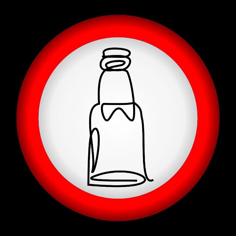VERBOT BIERFLASCHE