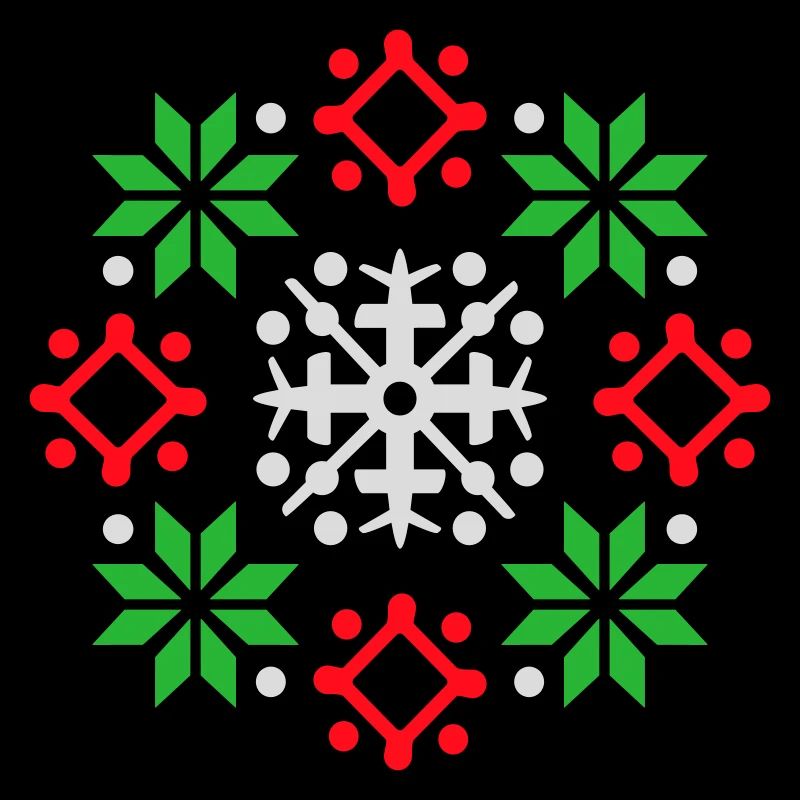 flocons de neige motif Noël pull neige