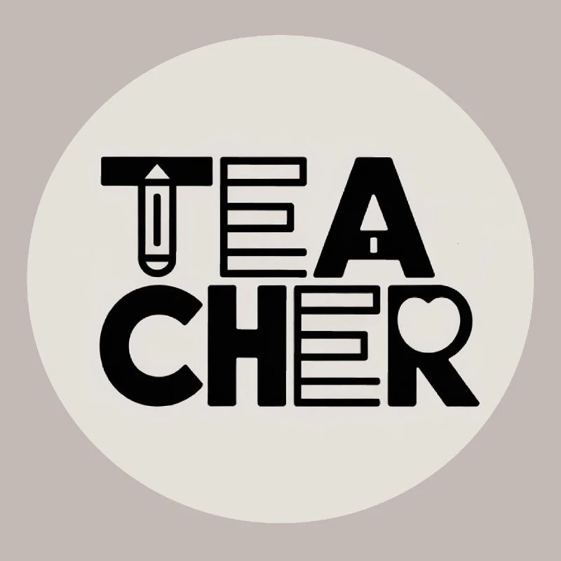 Conception de l’enseignant avec typographie au crayon