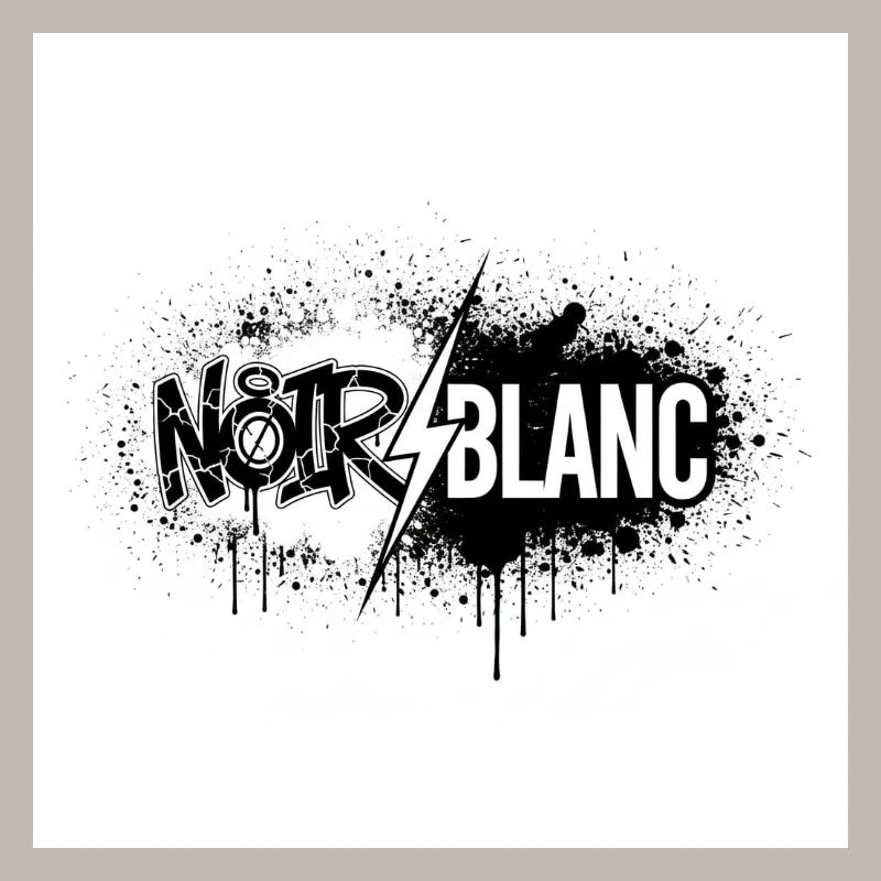 Nord Blanc Graffiti Éclair