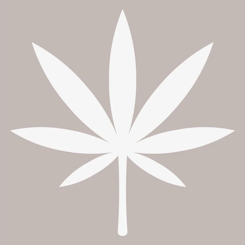 Cannabis / Marijuana / Hemp Leaf (White)